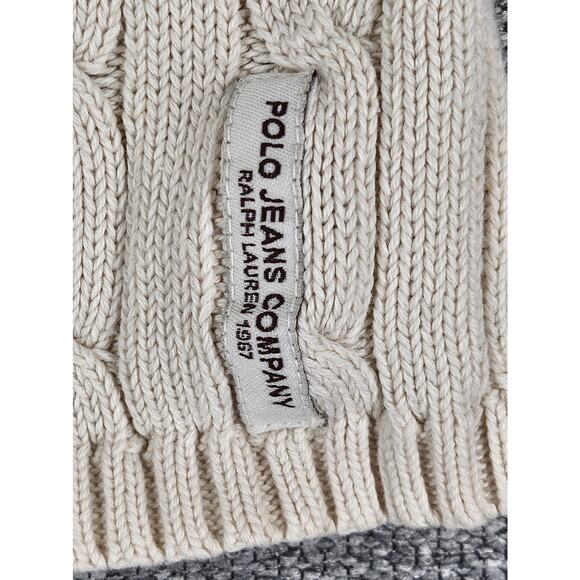 POLO JEANS CO. RALPH LAUREN WOMEN'S CABLE KNIT SWEATER RN41381 SIZE S - Picture 4 of 9